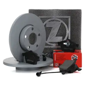 ZIMMERMANN Brake Discs + Pads + Wako for AUDI 100 A6 4A C4 (Front)