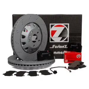Zimmermann FORMULA Z Brake Discs + Pads + Wako for AUDI RS3 Sportback 8PA PR-1LG (Front)