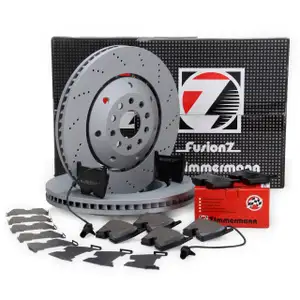 Zimmermann FORMULA Z Bremsscheiben + Bel&auml;ge + Wako f&uuml;r AUDI RS6 C5 PR-1LP vorne