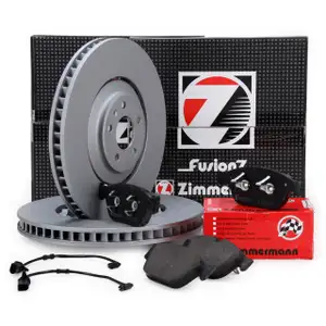 Zimmermann FORMULA Z Bremsscheiben + Bel&auml;ge + Wako f&uuml;r AUDI A8 4H SQ5 8R FY vorne
