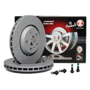 Zimmermann FORMULA Z Brake Disc Set for OPEL Insignia A 2.8 V6 Turbo OPC (Front)
