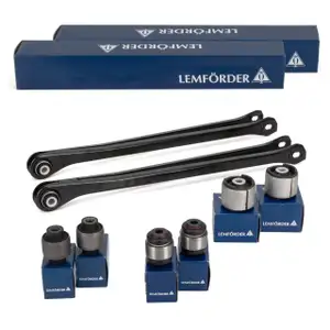2x LEMF&Ouml;RDER Querlenker + 6x Querlenkerlager Lagerung L&auml;ngslenker f&uuml;r BMW 3er E36 hinten
