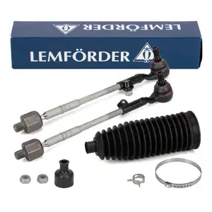 2x LEMF&Ouml;RDER Spurstange + Kopf + Manschette f&uuml;r BMW 3er E90 E91 E92 X1 E84 xDrive vorne
