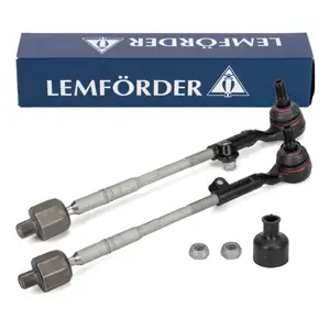 2x LEMF&Ouml;RDER Spurstange + Spurstangenkopf f&uuml;r BMW 3er E90 E91 E92 X1 E84 xDrive vorne