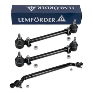 2x LEMFÖRDER Lenkstange + Spurstange + Spurstangenkopf für BMW 5er E34 vorne