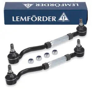 2x LEMF&Ouml;RDER Tie Rod + End Fitting for MERCEDES S-Class W140 C140, Front Outer, 1403300003