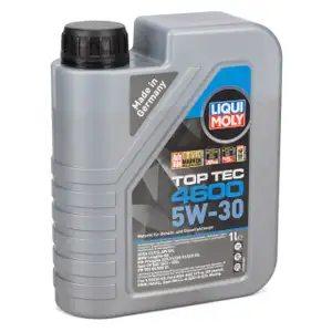 1L 1 Liter LIQUI MOLY Motoröl 5W30 TOP TEC 4600 dexos2 BMW LL-04 VW 505.00/01