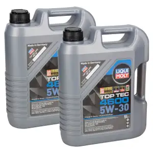 10L 10 Liter LIQUI MOLY Motoröl 5W30 TOP TEC 4600 dexos2 BMW LL-04 VW 505.00/01