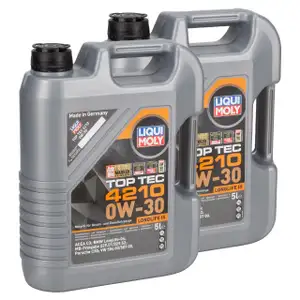 10L LIQUI MOLY TOP TEC 4210 0W-30 Motoröl Öl für BMW LL-04 MB 229.51/52 VW 504/507.00