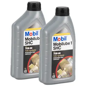 2L 2 Liter Mobil 1 MOBILUBE 1 SHC 75W-90 75W90 Getriebe&ouml;l API GL-4 GL-5