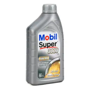 1L 1 Liter Mobil SUPER 3000 X1 Motor&ouml;l &Ouml;l 5W-40 A3/B4 VW 502/505.00 MB 229.3
