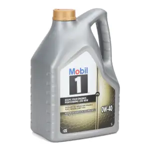 5L 5 Liter Mobil 1 FS 0W-40 Motor&ouml;l &Ouml;l f&uuml;r MB 229.3 229.5 PORSCHE A40 VW 502.00 505.00
