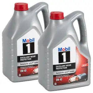 10 Liter Mobil 1 0W-40 Motoröl Öl für PORSCHE C40 GT Exclusive for GT-models GT2 GT3 GT4