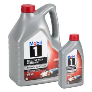 6L 6 Liter Mobil 1 0W-40 Motoröl Öl für PORSCHE C40 GT Exclusive for GT-models GT2 GT3 GT4