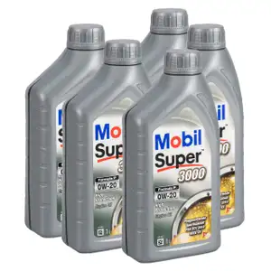 5L 5 Liter Mobil SUPER 3000 FORMULA P 0W-20 0W20 Motor&ouml;l ACEA C5 PSA B712010
