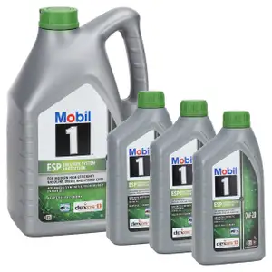 8L 8 Liter Mobil 1 ESP X2 0W-20 Motor&ouml;l &Ouml;l dexosD f&uuml;r PORSCHE C20 VW 508/509.00 MB 229.71