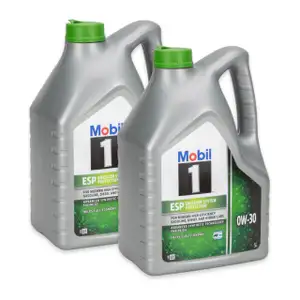 10L 10 Liter Mobil 1 ESP 0W-30 Motor&ouml;l &Ouml;l f&uuml;r MB 229.31/51/52 VW 504/507.00 Porsche C30