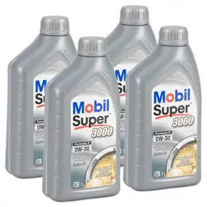 4L 4 Liter Mobil SUPER 3000 FORMULA P 0W-30 Motor&ouml;l &Ouml;l ACEA C2 FIAT 9.55535-GS1