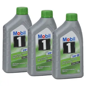 3L 3 Liter Mobil 1 ESP 5W-30 Motor&ouml;l f&uuml;r BMW LL-04 MB 229.31/.51 PORSCHE C30 VW 504/507.00