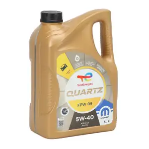 5L 5 Liter ORIGINAL Mopar TOTAL QUARTZ FPW 09 5W-40 Motor&ouml;l ACEA C3 API SN FPW9.5535/09