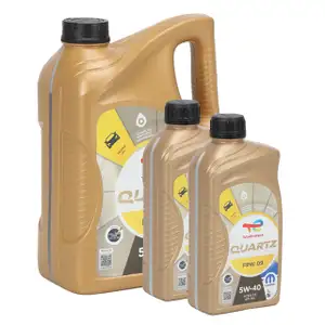 7L 7 Liter ORIGINAL Mopar TOTAL QUARTZ FPW 09 5W-40 Motor&ouml;l ACEA C3 API SN FPW9.5535/09