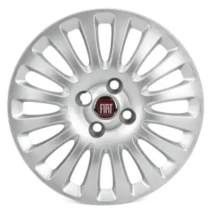 1x ORIGINAL Fiat MOPAR Radkappe Radblende Blende 15 Zoll Silber Punto Evo 735501291