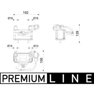 MAHLE ACH6000P W&auml;rmetauscher Chiller f&uuml;r MINI F56 Cooper SE 184 PS 64509474772