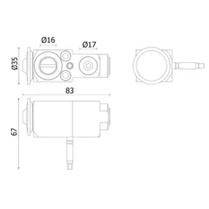 MAHLE AVE140000P Expansionsventil Klimaanlage f&uuml;r BMW G30/31 G32 G11/12 G14-16 X5 X6 X7