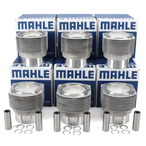 6x MAHLE 5030290 Kolben Reparatursatz für PORSCHE 911 / Targa 2.3 E 165 PS 91110394302