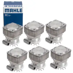 6x MAHLE 5036792 Kolben Reparatursatz für PORSCHE 911 3.0 Turbo 260 PS 1975-77 93010395890