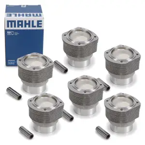 6x MAHLE 5030490 Kolben Reparatursatz f&uuml;r PORSCHE 911 / Targa 2.2 E 155 PS 91110391602