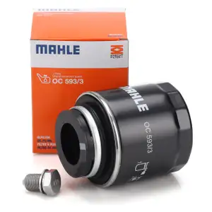MAHLE OC593/3 &Ouml;lfilter + Schraube f&uuml;r VW Golf 6 Passat B6 Polo 5 Sharan Tiguan 1.2/1.4 TSI
