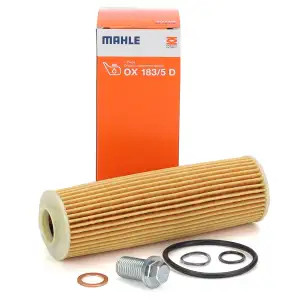 MAHLE OX183/5D Ölfilter + Schraube MERCEDES-BENZ W204 W212 180-250CGI R172 200 250 M271