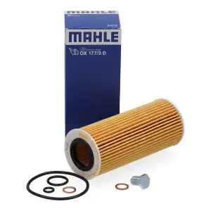 MAHLE OX177/3D Ölfilter + Schraube für BMW E46 E90-93 E60/61 E63/64 E65-67 X3 E83 X5 M57