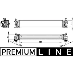 MAHLE CI148000P Ladeluftk&uuml;hler f&uuml;r PSA Jumper 3 Boxer FIAT Ducato 250 2.0/2.2/2.3/3.0D
