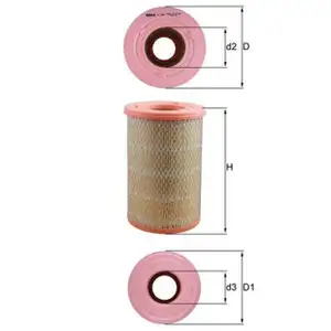 MAHLE Luftfilter Motorluftfilter f&uuml;r NISSAN NP300 Pickup Pick Up D22 2.5 dCi/Di 165469S000