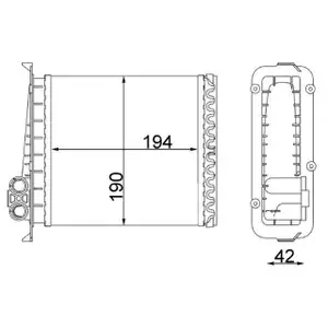 MAHLE AH106000S W&auml;rmetauscher Heizung Innenraumheizung f&uuml;r VOLVO 850 C70 I S70 V70 I