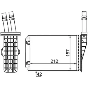 MAHLE AH209000S W&auml;rmetauscher Heizung f&uuml;r REANULT Avantime (DE0_) Espace 3 (JE0_)