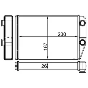 MAHLE AH225000S W&auml;rmetauscher Heizung f&uuml;r PSA Jumper 3 Boxer FIAT Ducato 250 OPEL Movano C