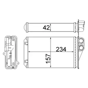 MAHLE AH248000S W&auml;rmetauscher Heizung Innenraumheizung f&uuml;r PEUGEOT 207 / CC / SW 6448.P9