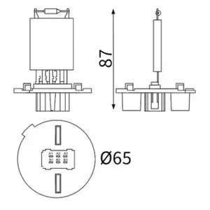 MAHLE ABR177000S Widerstand Innenraumgebl&auml;se f&uuml;r MERCEDES A-/B-Klasse W169 W245 1698200397