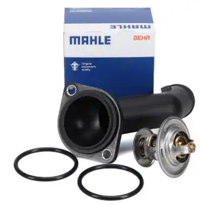 BEHR MAHLE Thermostat + Flansch + Dichtung für VW Golf 4 Sharan Touran T5 A3 8L 8P 1.9 TDI
