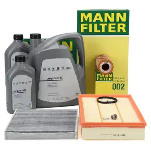 MANN Filterset + 7L ORIGINAL 0W30 Motor&ouml;l f&uuml;r AUDI RS3 8V 8Y RSQ3 TTRS CUPRA Formentor VZ5