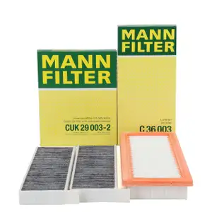 MANN Innenraum + Luftfilter für PSA C4 Picasso 1 2/3008 5008 OPEL Grandland 10 1.6 16V/THP