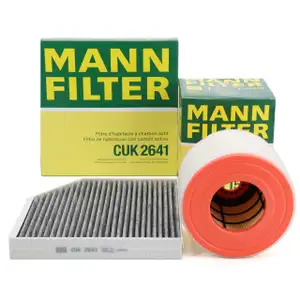 MANN Innenraumfilter + Luftfilter für AUDI A6 C7 A7 4G 1.8/2.0 TFSI 2.0 TDI