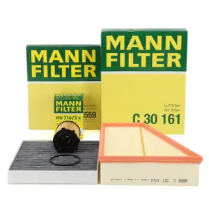 MANN Filterset Filterpaket 3-tlg f&uuml;r FORD Mondeo 4 MK4 Galaxy S-Max WA6 1.6 TDCi 115 PS