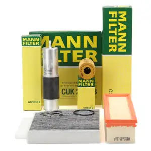 MANN Filterset 4-tlg f&uuml;r MERCEDES C-Klasse W205 S205 C180/200 BlueTEC/d 113/136 PS OM626