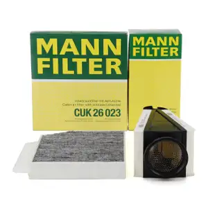 MANN Innenraumfilter + Luftfilter f&uuml;r MERCEDES C-Klasse W205 S205 C/A205 GLC X/C253 OM651
