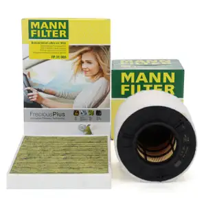 MANN FreciousPlus Innenraumfilter + Luftfilter f&uuml;r AUDI A4 S4 B9 A5 S5 Q5 SQ5 FY 3.0 TDI