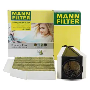 MANN FreciousPlus Innenraumfilter + Luftfilter f&uuml;r MERCEDES W205 S205 C/A205 10/C253 OM651